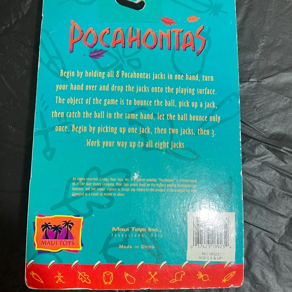 Disney Pocahontas Soft Jacks Collectible Toy Set